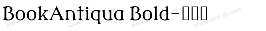 BookAntiqua Bold字体转换